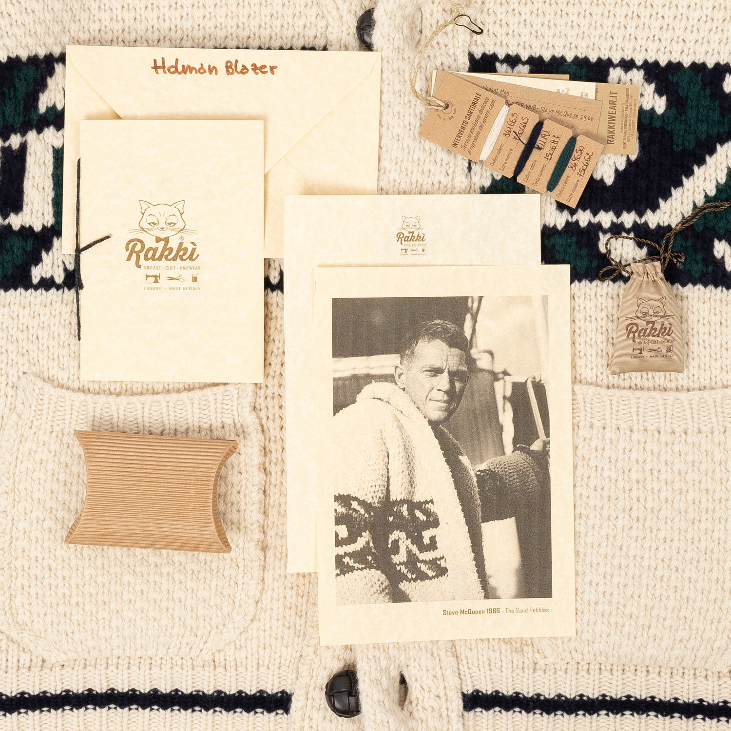 RAKKI x MJ: Cardigan "Holman Blazer" made from pure Lambswool - Original Icon